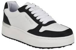 Nine West Damen Calpha Sneaker, Weiß/Schwarz 145, 41.5 EU von NINE WEST