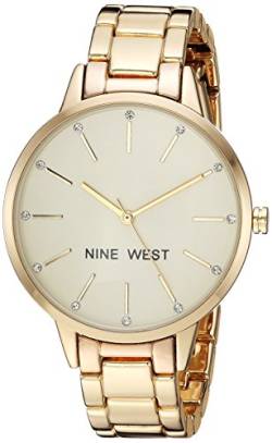 Nine West Damenuhr mit kristallbesetztem Armband, NW/2098 von NINE WEST