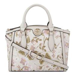 Nine West kyelle Kleine Jet-Set Umhängetasche, florales Logo, milchfarben, Florales Logo Milch von NINE WEST