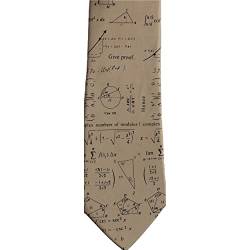 Studio Herren Mathematics Geometrie Krawatte - Beige - Einheitsgröße Krawatte von NINE WEST