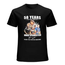 Rare Vintage Br%uce SPR%ingst%EEN 58th Anniversary 1964 2022 Thank You for The Memories Signature Unisex, Men, Women Tee, Short Sleeve T-Shirt Black XXXL von NINEAIR