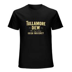 Tullamore Dew Fitted t Shirts for Men Cotton Shirt Short-Sleeved T-Shirts Black XXL von NINEAIR