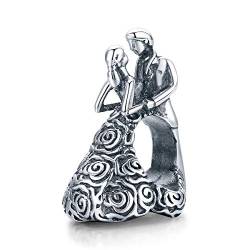 NINGAN Romantischer Tanz 925 Sterling Silber Armband Anhänger Geschenk für Frau am Feiertag Jubiläum Boutique Schmuck von NINGAN