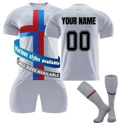 Fussball Trikot Kinder Erwachsene, Personalisiert Fußball Trikot Jungen mit Eigenem Namen Nummer, Fußball Shirts Shorts und Socks,Fussball Geschenke Jungen Herren #12 von NINGSANJIN