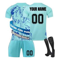 Fussball Trikot Kinder Erwachsene, Personalisiert Fußball Trikot Jungen mit Eigenem Namen Nummer, Fußball Shirts Shorts und Socks,Fussball Geschenke Jungen Herren #5 von NINGSANJIN