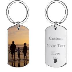 NINGSANJIN Schlüsselanhänger Personalisierte, Personalisierte Schlüsselanhänger mit Bild/Text/Icon,Personalisierte Geschenke für Freund Freundin Mama Papa… von NINGSANJIN