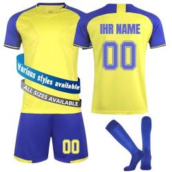 NINGSANJIN Trikot Fußball Jungen, Personalisiert Fußball Trikot Kinder mit Eigenem Namen Nummer, Fussball Geschenke Jungen Herren #3 von NINGSANJIN