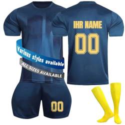 NINGSANJIN Trikot Fußball Jungen, Personalisiert Fußball Trikot Kinder mit Eigenem Namen Nummer, Fussball Geschenke Jungen Herren #7 von NINGSANJIN