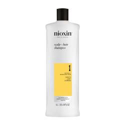 NIOXIN System 1 Reinigungsmittel für normales bis dünn aussehendes Haar 1000 ml (33,8 Unzen) von NIOXIN