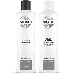 Nioxin Cleanser & Scalp Therapy System 1 - Shampoo & Conditioner Duo/Twin Pack 300ml von NIOXIN