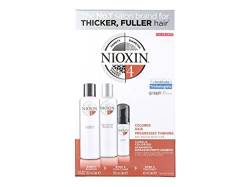 Nioxin Hair System 4 - Set Shampoo + Pflegespülung + Behandlung mit LSF 15 für feines Haar chemisch behandelt, 1er Pack (1 x 340 ml) von NIOXIN