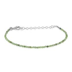 NIRVANA GEMS & JEWELS Grünes Jade-Armband, natürlicher Edelstein, handgefertigt, Heilchakra, Yoga, Mehrzweck-Armband für Frauen (22 cm), 22 cm, Jade von NIRVANA GEMS & JEWELS