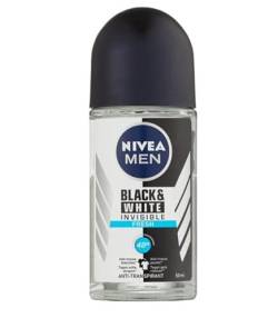 6er Pack - NIVEA Men "Invisible Black & White Fresh" Deo Roll-on - 50 ml von NIVEA