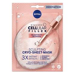 NIVEA Cellular Elasticity Reshape Hyaluronsäure Cryo-Sheet-Maske, 1 Stück von NIVEA