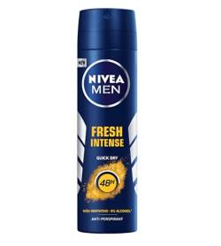 NIVEA Deo Men Spray Fresh Intense 150ML (Pack of 3) Gentle, Antiperspirant Spray for Men, Providing Long-lasting Freshness and Reliable 48-hour Protection Against Perspiration von NIVEA