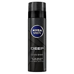 NIVEA MEN Deep Rasiergel für Männer mit Aktivkohle 200 ml von NIVEA