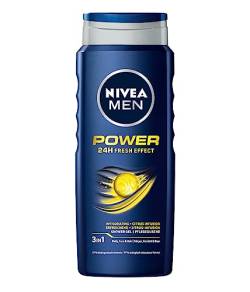 NIVEA MEN Power 24 H Fresh Effect 3in1 Anregendes Duschgel Herren 500 ml von NIVEA