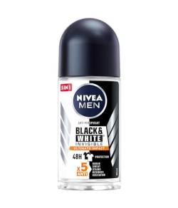 Nivea Roll On Men 50ml (Pack of 6) Invisible for Black & White Ultimate Impact Long-lasting Protection Against Yellow Stains 48 Hours Sweat Protection With Skin Care von NIVEA