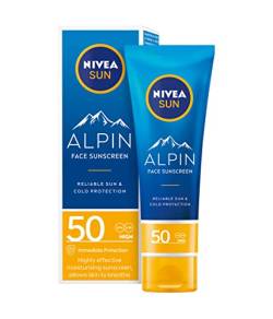 Nivea Sun Alpin FP50 Sonnencreme für das Gesicht, 50 ml von NIVEA