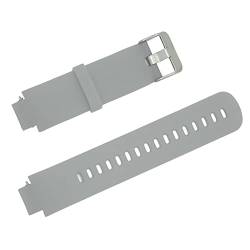 NIZUUONE Silikon-Smartwatch-Ersatzarmband, Leicht, Atmungsaktiv, Weiche Textur für Verge 3 (GREY) von NIZUUONE