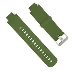 NIZUUONE Silikon-Smartwatch-Ersatzarmband, Leicht, Atmungsaktiv, Weiche Textur für Verge 3 (OD Grün) von NIZUUONE