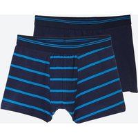 Jungen-Retroshorts mit kontrastfarbigem Streifen, 2er-Pack von NKD