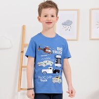 Jungen-T-Shirt mit Fahrzeug-Frontaufdruck von NKD