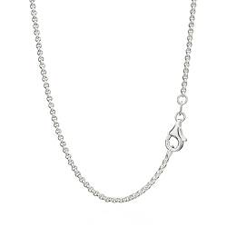 NKlaus 38cm Erbskette 925 Silber elegante Halskette Breite: 1,5mm Collier 2,8g schwer 11390 von NKlaus