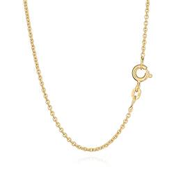 NKlaus 42cm Ankerkette 585 Gelbgold 14 Karat elegante Halskette Breite: 1,5mm Collier 2,7g schwer 10830 von NKlaus