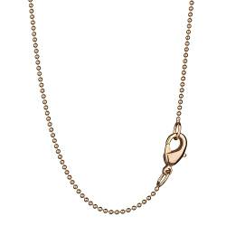 NKlaus 42cm Kugelkette Messing elegante Halskette filigrante Breite 1,2mm Collier 1,7g federleicht 8561 von NKlaus