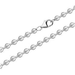 NKlaus 50cm Kugelkette 925 Silber elegante Halskette Breite: 4,5mm Collier 24g schwer 4266 von NKlaus