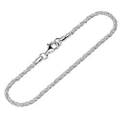 NKlaus Armband 925 Sterling Silber 19cm Fuchsschwanzketten gedreht Damen Armbandkette 12082 von NKlaus