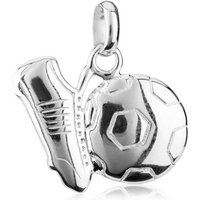 NKlaus Kettenanhänger 925 Silber Fußball Amulett Talisman Kettenanhänger von NKlaus