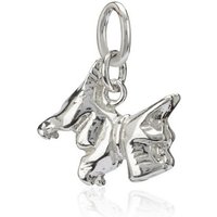 NKlaus Kettenanhänger Damen Kettenanhänger Hund 925 Silber 13x13mm Schmu, 925 Sterling Silber Silberschmuck für Damen von NKlaus