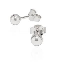 NKlaus Paar 4mm kleine Kugel Ohrstecker 925 Sterling Silber Kugelstecker Silberohrringe 5306 von NKlaus