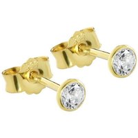 NKlaus Paar Ohrstecker Paar Ohrstecker Gold 333er 3,5mm Cubic Zirkonia Da von NKlaus