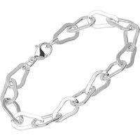 NKlaus Silberarmband Armband 925 Sterling Silber 19cm Ankerkette Damen (1 Stück), Made in Germany von NKlaus