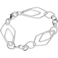 NKlaus Silberarmband Armband 925 Sterling Silber 19cm LunaKette Damen d (1 Stück), Made in Germany von NKlaus