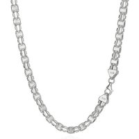 NKlaus Silberkette Elegante Herren - Halskette 60cm Session Kette 925 Silber 7mm breit Si (1 Stück), Made in Germany von NKlaus