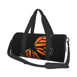 Monarch Butterfly Reisetasche, große Sporttasche, multifunktionale Übernachtungstasche für Männer und Frauen von NLWQEKV