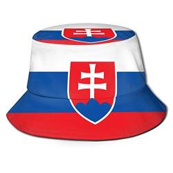 NLWQEKV Flagge der Slowakei Hut Fischerhut Fischerhut Sommermütze von NLWQEKV