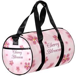 Sporttasche, kleine Reisetasche, Sporttasche für Yoga, Kirschblüten-Blume, Outdoor-Fitnesstasche, Handgepäcktasche von NLWQEKV