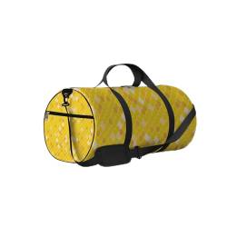 Vintage trendige gelbe Schlangenleder-Sporttasche, Tragetasche, wasserdichte Sporttasche mit Schultergurt, Reißverschluss, 2 Seitentaschen für Männer und Frauen, Reise- und Aufbewahrungs-Umhängetasche von NLWQEKV
