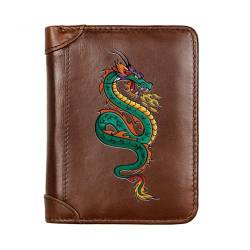 Einzigartige Mittelalterliche Retro-Leder-Geldbörsen Aus Echtem Leder, Luxus-Geldbörse For Herren, Weihnachtsgeburtstagsgeschenk, Nordisches Wikinger-Symbol-Amulett-Geldbörse ( Color : G-Wallet 11 ) von NMVAWIPT