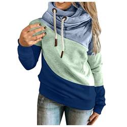 NNGOTD Army Pullover Damen braunes Sweatshirt Damen Hoody Damen XXL 3in 1 Jacke Damen Mantel Damen 46 Langarmshirt Damen sexy v Ausschnitt weihnachtsmotiv Freizeithemd von NNGOTD