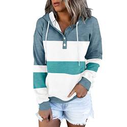 NNGOTD Damen Pullover 38 Sweatshirt Damen Sommer XXL Hoodie Damen kuschel warme Jacke Damen Weste Damen Sport atmungsaktiv Thermo Langarmshirt Damen weiß Weihnachtspulli Longbluse von NNGOTD