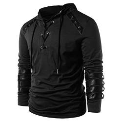 NNGOTD Pullover Herren s Sweatshirt Herren ohne Kapuze Baumwolle Herren Sweatjacke mit Kapuze 5XL Herren stepp Jacke leicht weiß Softshell Herren Jacke Jacke Herren Leder Bomber von NNGOTD