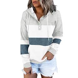 NNGOTD Pullover Motorrad Damen Sweatshirt Damen schwarz sexy Mandalorian Hoodie Damen Jeans Jacke Damen Sommer Mantel lang Damen große größen Langarmshirts Damen Basic weihnacht Langarmbluse von NNGOTD