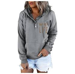 NNGOTD Turtleneck Damen Pullover Mock Bing Sweatshirt Damen Hoodie Damen weiß warme Jacke Damen lang Damen Softshell Weste Damen Langarmshirt Set Weihnachten Freizeithemd von NNGOTD