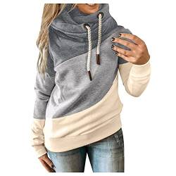 NNGOTD plüsch Pullover Damen Teddy Sweatshirt Weihnachten Damen Damen Hoodie 44 Jacke Damen Leder Optik Schwarze Weste Damen Puffer Langarmshirt Damen rot eng Weihnachtshemd Tuniken Tee Tops von NNGOTD